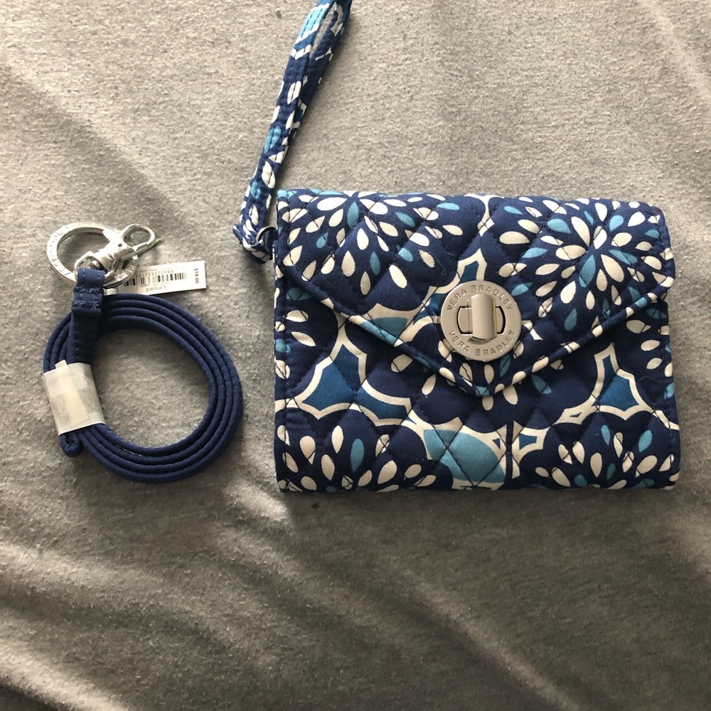 Vera Bradley clutch & lanyard